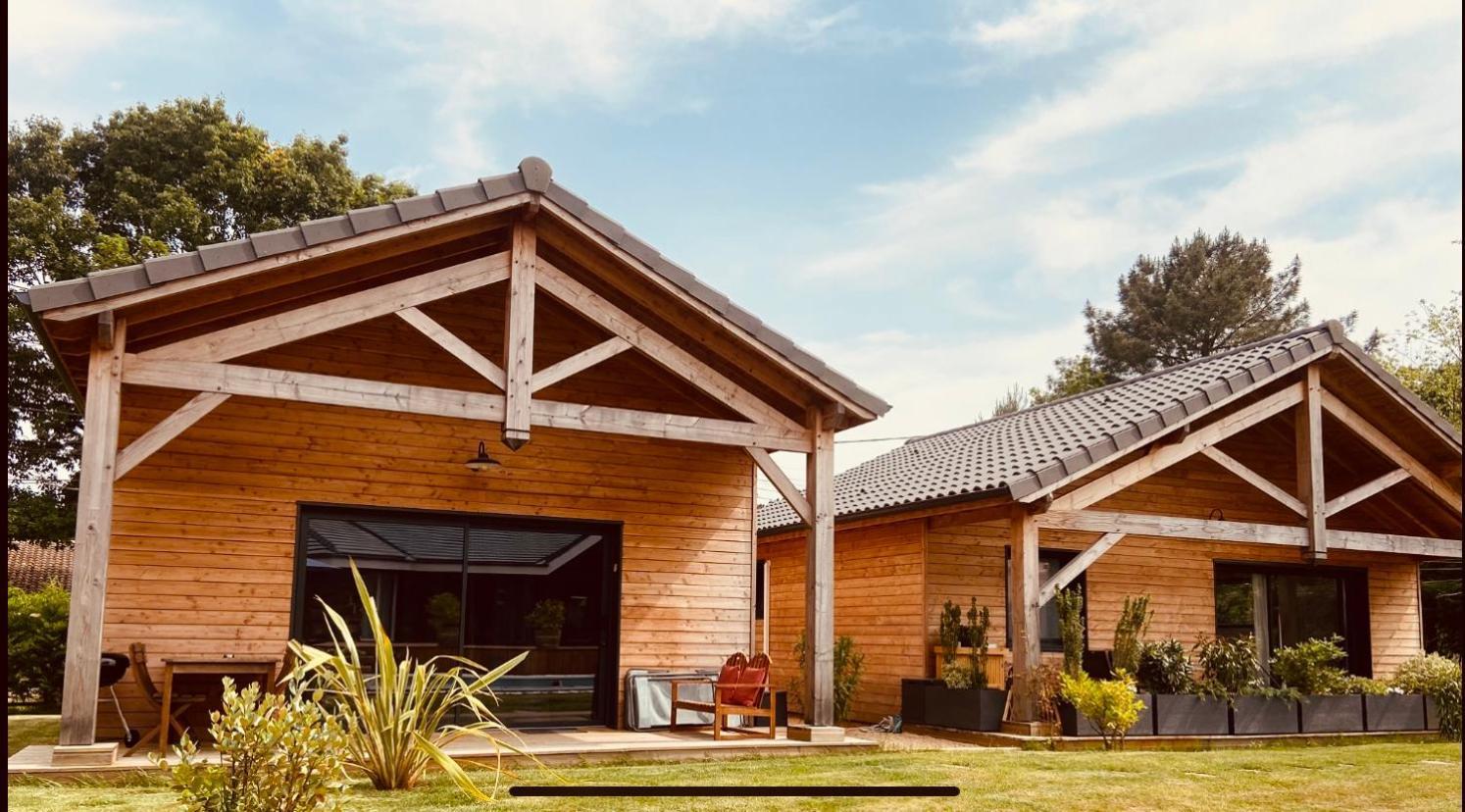 Chalet Montana - Au Cottage Du Medoc - Proche De Bordeaux Saint-Aubin-de-Medoc Luaran gambar